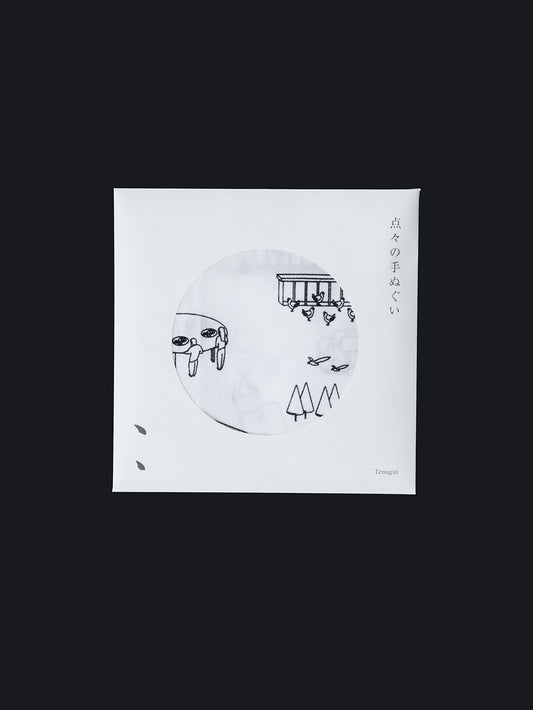 点々の手ぬぐい