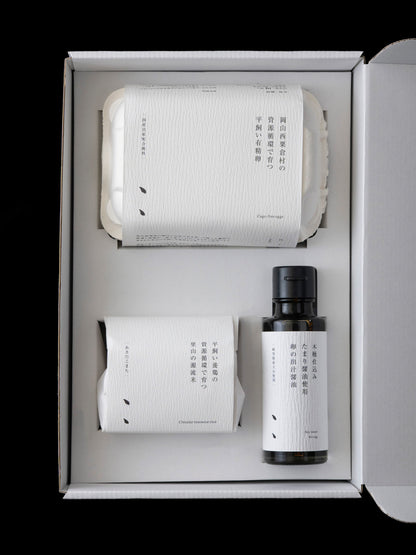 点々の新米卵かけご飯セット〈あきたこまち〉